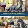 imageGCI OUTDOOR Kickback Rocker Camping Chair  Portable Folding Rocking Chair with Durable Armrests Drink Holder ampamp Relaxed Lowered Seat for Comfort  Loden GreenGrey