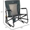 imageGCI Outdoor FirePit Rocker LowRide Outdoor Rocking Chair with Beverage HolderHunter Topo