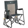 imageGCI Outdoor FirePit Rocker LowRide Outdoor Rocking Chair with Beverage HolderHunter Topo