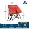 imageGCI Outdoor Pod Rocker Outdoor Rocking Chair with SunShade CanopyNavy