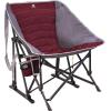 imageGCI Outdoor Pod Rocker Outdoor Rocking Chair with SunShade CanopyRed