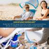 imageGCI Outdoor Waterside SunShade Backpack Beach Chair with Canopy ShadeRoyal Blue