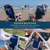 imageGCI Outdoor Waterside SunShade Backpack Beach Chair with Canopy ShadeRoyal Blue