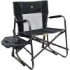 imageGCI Outdoor FirePit Rocker LowRide Outdoor Rocking Chair with Beverage HolderBlack