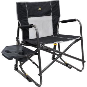 imageGCI Outdoor FirePit Rocker LowRide Outdoor Rocking Chair with Beverage HolderBlack
