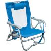 imageGCI OUTDOOR Sunshade Recliner Beach Chair  Collapsible Folding Canopy Shade Chair with Durable Armrests Drink Holder ampamp Portable Carry Bag Perfect for Beach Trips ampamp Picnics  Seafoam GreenRoyal Blue